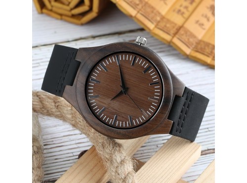 Dřevěné hodinky - Cork