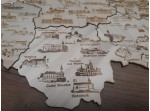 Historická mapa Česka s hrady a zámky